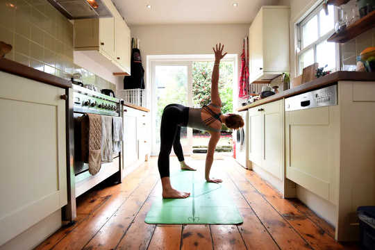 Exercising at home. (why some people find it easier to stick to new habits they formed during lockdown)